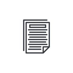 Write Paper line icon