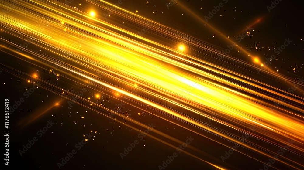 Poster subtle, flowing lines crossing over each other with a glowing effect, offering a minimalist design w