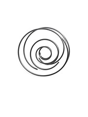 Abstract 3D Render of Interlocking Circles in a Spiral Pattern. AI Generated