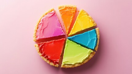 Obraz premium a pie with a slice missing from it