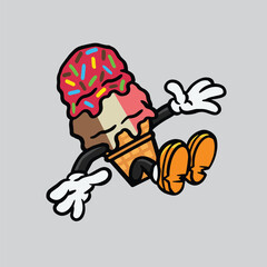 gelato corn waffle character mascot smoking weed nugs