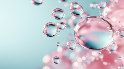 Minimalist Dewy Background Highlighting Vitamin B5 Pantothenic Acid with Copy Space