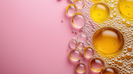 Soft and Clean Background Highlighting Propolis Extracts with Copy Space for Skincare Advertising