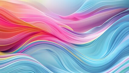 Dynamic Waves in a Stunning Colorful Abstract Background, Mesmerizing Abstract Background with Colorful Waves