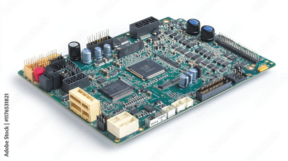 Aufkleber motherboard brain on white background for technology concept design. vector version also available i