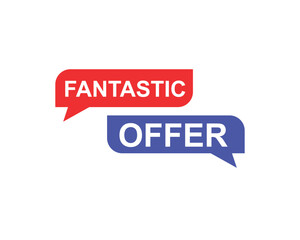 Fantastic offer web banner templates. ribbon banner, isolated on white background.
banner design vector illustration