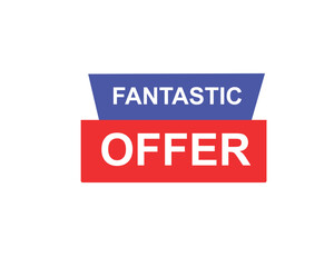 Fantastic offer web banner templates. ribbon banner, isolated on white background.
banner design vector illustration