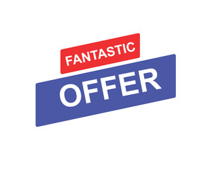 Fantastic offer web banner templates. ribbon banner, isolated on white background.
banner design vector illustration