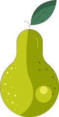 pear on a white background