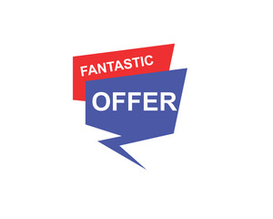Fantastic offer web banner templates. ribbon banner, isolated on white background.
banner design vector illustration