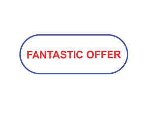 Fantastic offer web banner templates. ribbon banner, isolated on white background.
banner design vector illustration