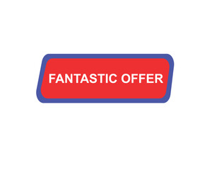 Fantastic offer web banner templates. ribbon banner, isolated on white background.
banner design vector illustration