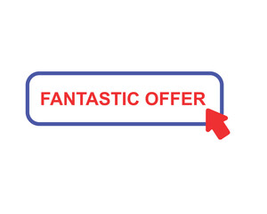 Fantastic offer web banner templates. ribbon banner, isolated on white background.
banner design vector illustration