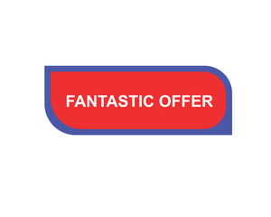 Fantastic offer web banner templates. ribbon banner, isolated on white background.
banner design vector illustration