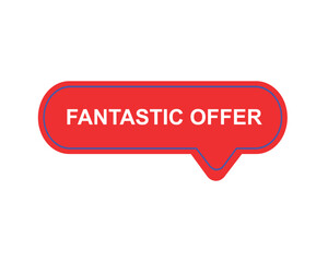 Fantastic offer web banner templates. ribbon banner, isolated on white background.
banner design vector illustration