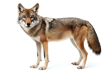 Fototapeta premium Wolf Isolated on White Background.