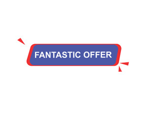 Fantastic offer web banner templates. ribbon banner, isolated on white background.
banner design vector illustration