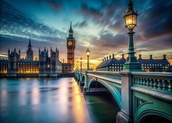 Westminster Bridge Dawn Twilight - Urban Exploration Photography