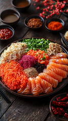 Delicious Salmon Yusheng  Chinese New Year Prosperity Toss