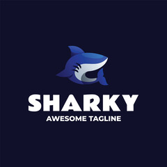 Sharky Gradient colorful Logo