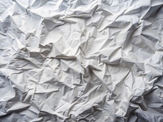 Fototapeta premium Wrinkled White Paper Poster Mockup - Blank Texture Background