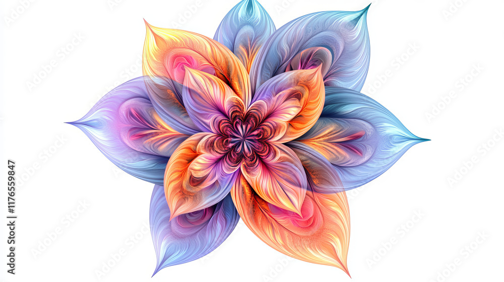 Poster floral patterns for design isolated on white. jpeg version also available in gallery
