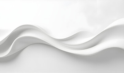 Abstract White Background with white Waves and Smooth Digital Flow, High Quality Wallpaper Design, Generative Ai