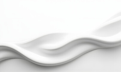 Abstract White Background with white Waves and Smooth Digital Flow, High Quality Wallpaper Design, Generative Ai