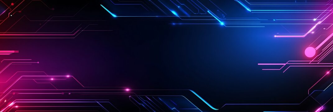 Abstract Futuristic Technology Background Pink and Blue Circuit Board Design for Modern Tech Presentations,Websites,and Digital Art Projects
