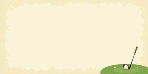 A Golfing Scene on a Textured Background, Perfect for Sporting Events or Club Announcements