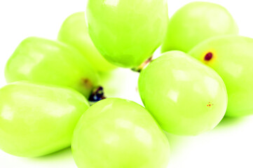 背景にシャインマスカット