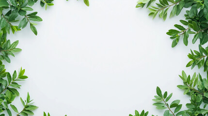 Naklejka premium A minimalist abstract texture background symbolizing environmental conservation. Featuring white space in the center, perfect for eco-friendly advertising or design projects. 