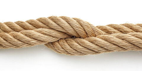 Fototapeta premium An Intricate Close-Up of a Rope Isolated on a Clean Background
