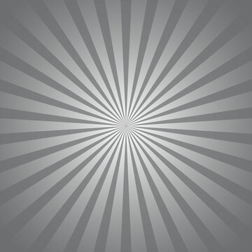 Vector of grey sun burst ray background with blank copy space and illustration