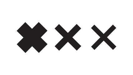 Obraz premium black cross symbol