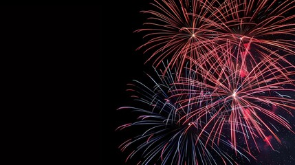 Firework Burst Pattern Dynamic firework burst pattern in a blank night sky