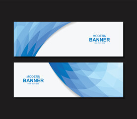 Naklejka premium Modern abstract business banners design