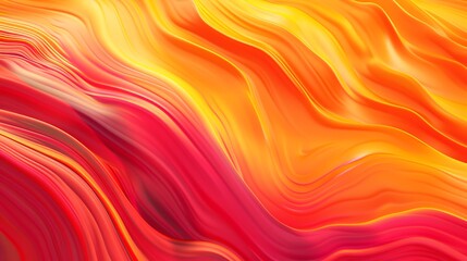 A flowing gradient of vibrant red, orange, and yellow forming energetic waves.