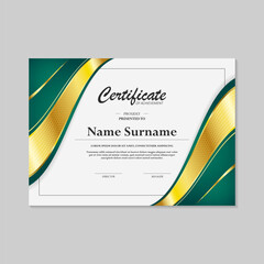 Fototapeta premium luxury gold appreciation certificate design