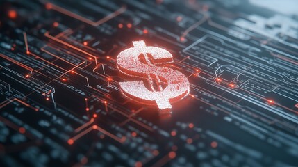 Inflation, AI graph, dollar, simple UI