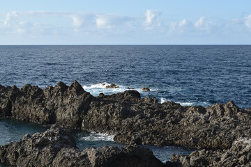 Cliffs and volcanic seaside in Los Gigantes, Tenerife, Canary Islands