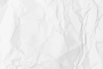 White clean crumpled paper