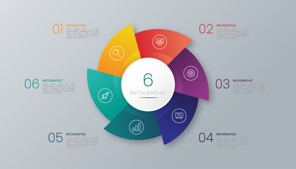 circle chart infographic templates for presentations