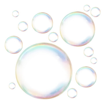 soap bubbles colorful isolated on white PNG bubble transparent bubble