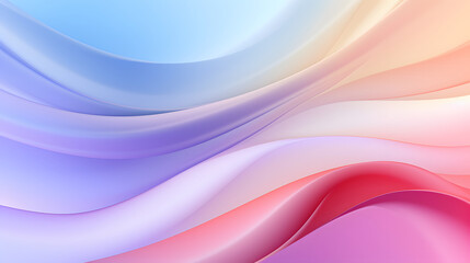 Fototapeta premium Digital colorful soft curves abstract poster web background