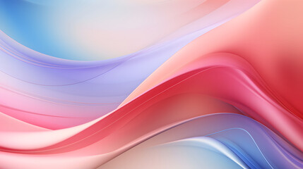 Digital colorful soft curves abstract poster web background