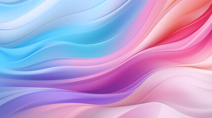 Fototapeta premium Digital colorful soft curves abstract poster web background