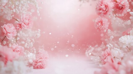 Fototapeta premium Romantic Design Background. Generated by AI.