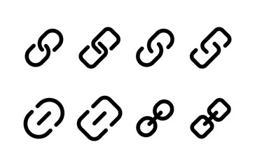 External link symbol icon vector. Link icon isolated on white background. Link vector icon. Hyperlink chain symbol