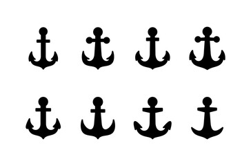 Anchor icon vector isolated on white background.Anchor symbol logo. Anchor marine icon.